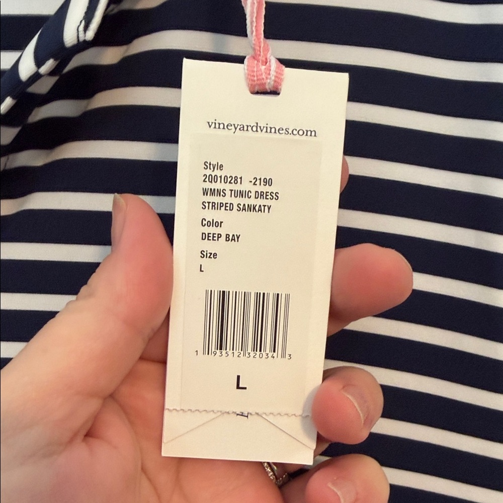 Vineyard Vines Deep Bay Striped Tunic Dress - Picture 2 of 7
